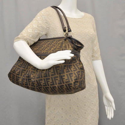 Fendi Zucca Large Chef Shopper Tote Tobacco 2 of 10