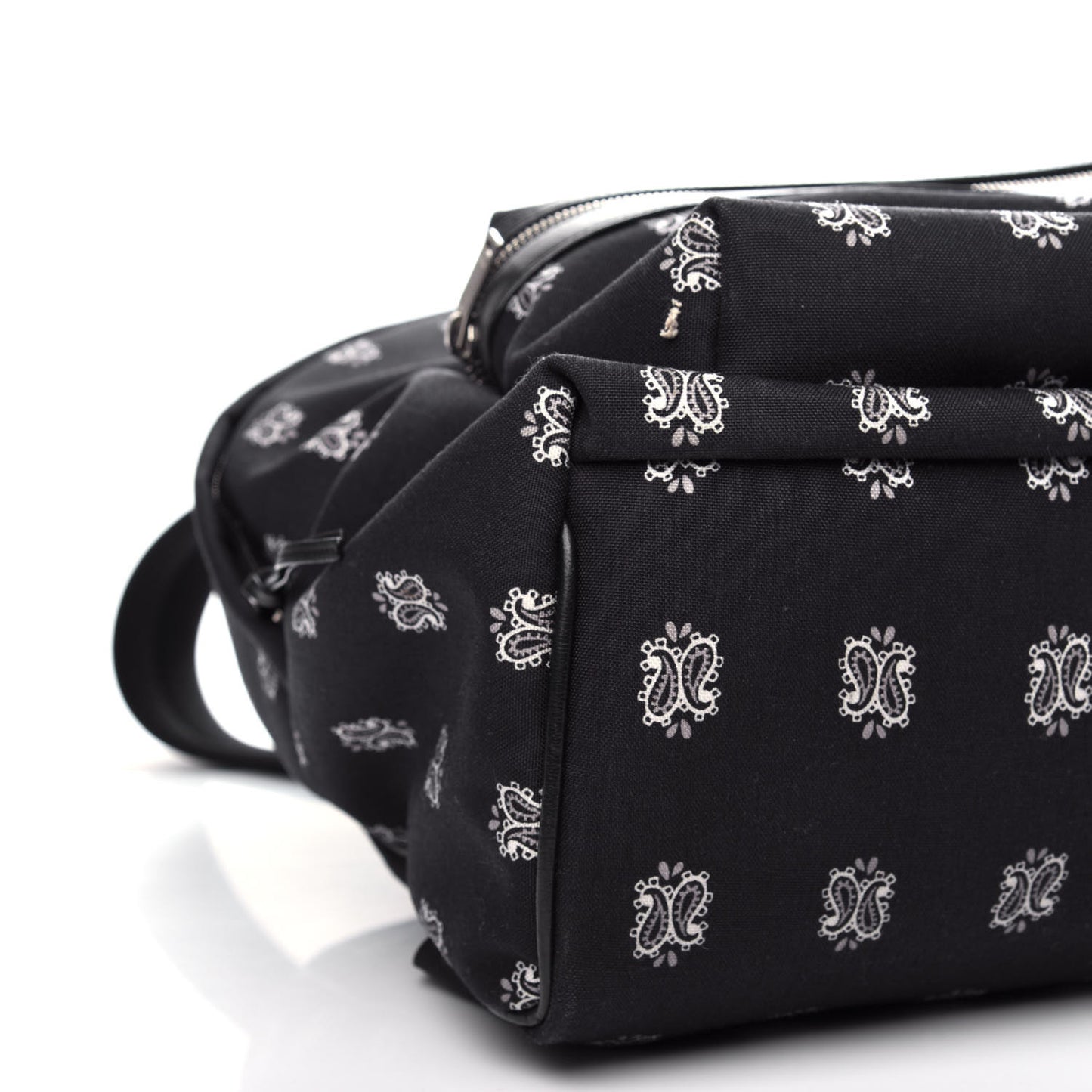 Canvas Bandana Print City Backpack Black