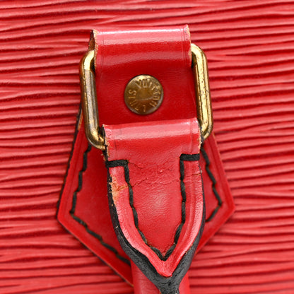 Louis Vuitton Epi Speedy 25 Castillan Red 15 of 19