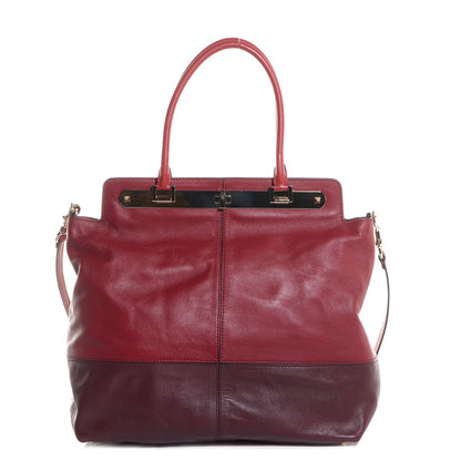 Valentino Garavani Leather Top Handle Tote Scarlet 1 of 9
