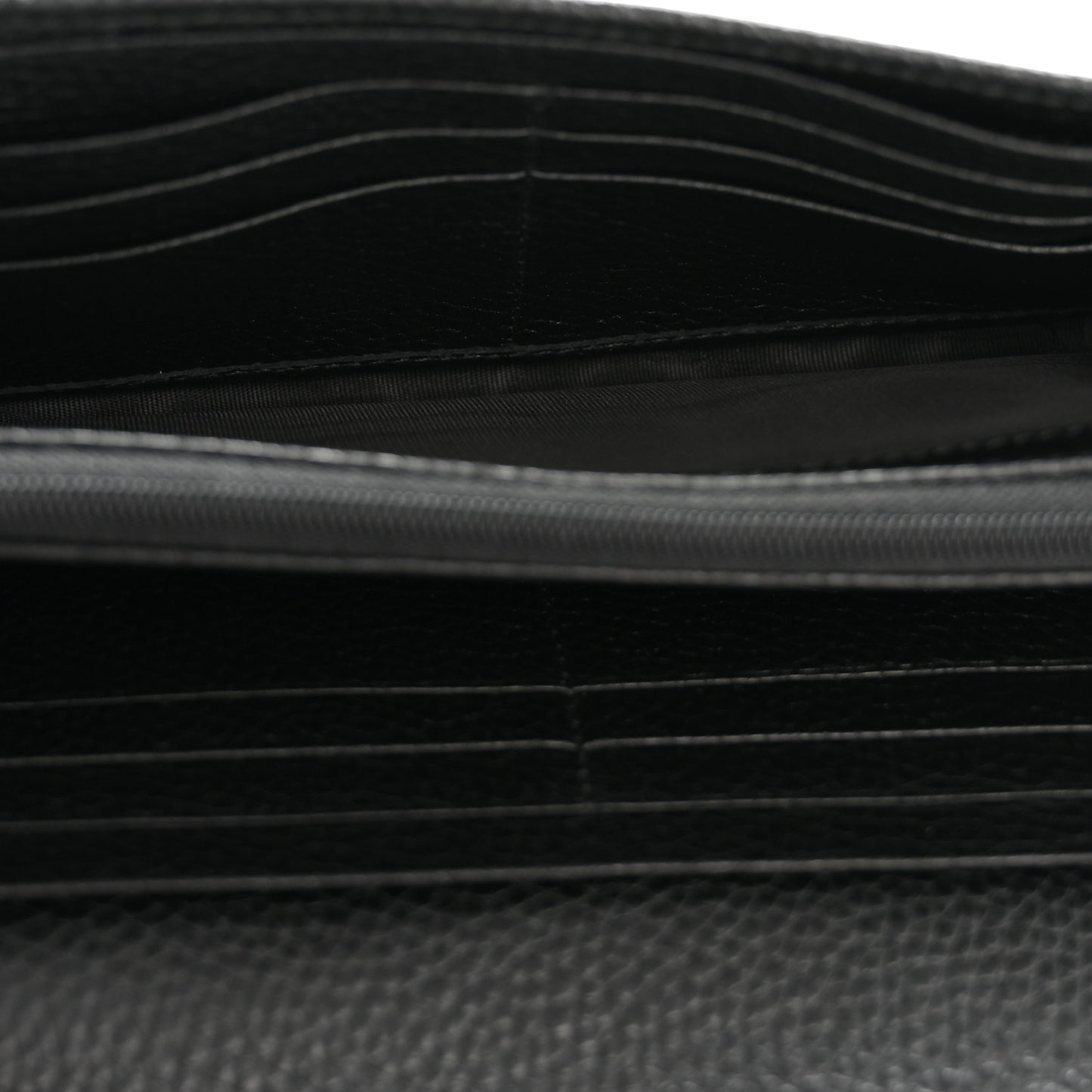 Pebbled Calfskin Large Soho Continental Wallet Black