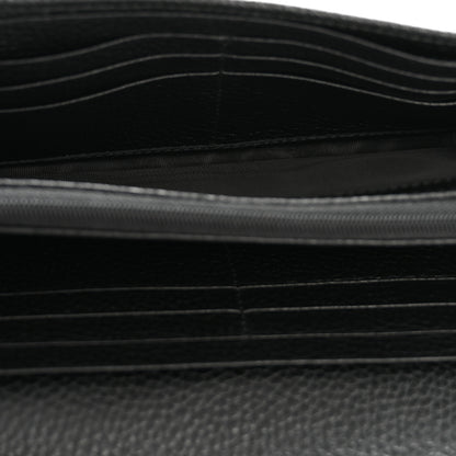Gucci Pebbled Calfskin Large Soho Continental Wallet Black 5 of 9