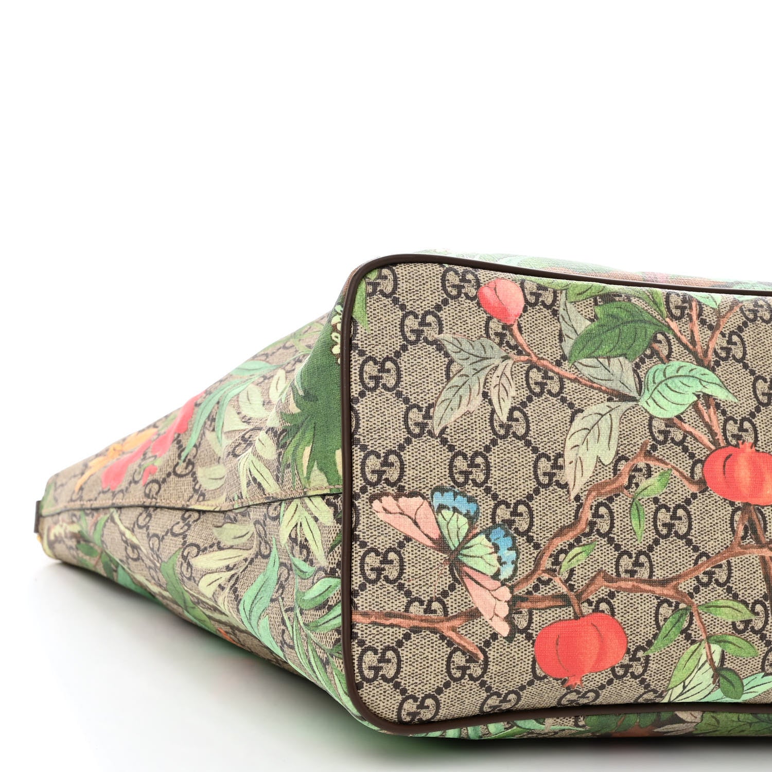 Gucci Soft GG Supreme Monogram Tian Medium Crossbody Tote Beige Multicolor New Acero 9 of 10