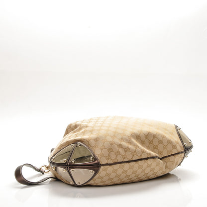Gucci Monogram Large Indy Top Handle Hobo Dark Brown 4 of 7
