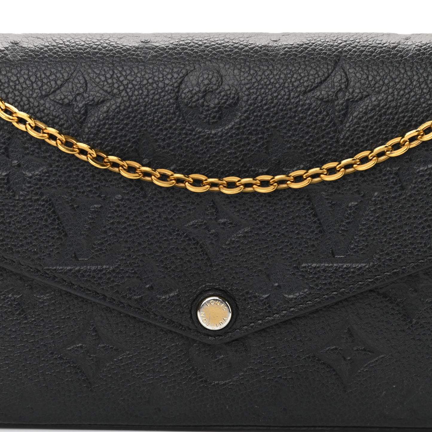 Empreinte Pochette Felicie Chain Wallet Black