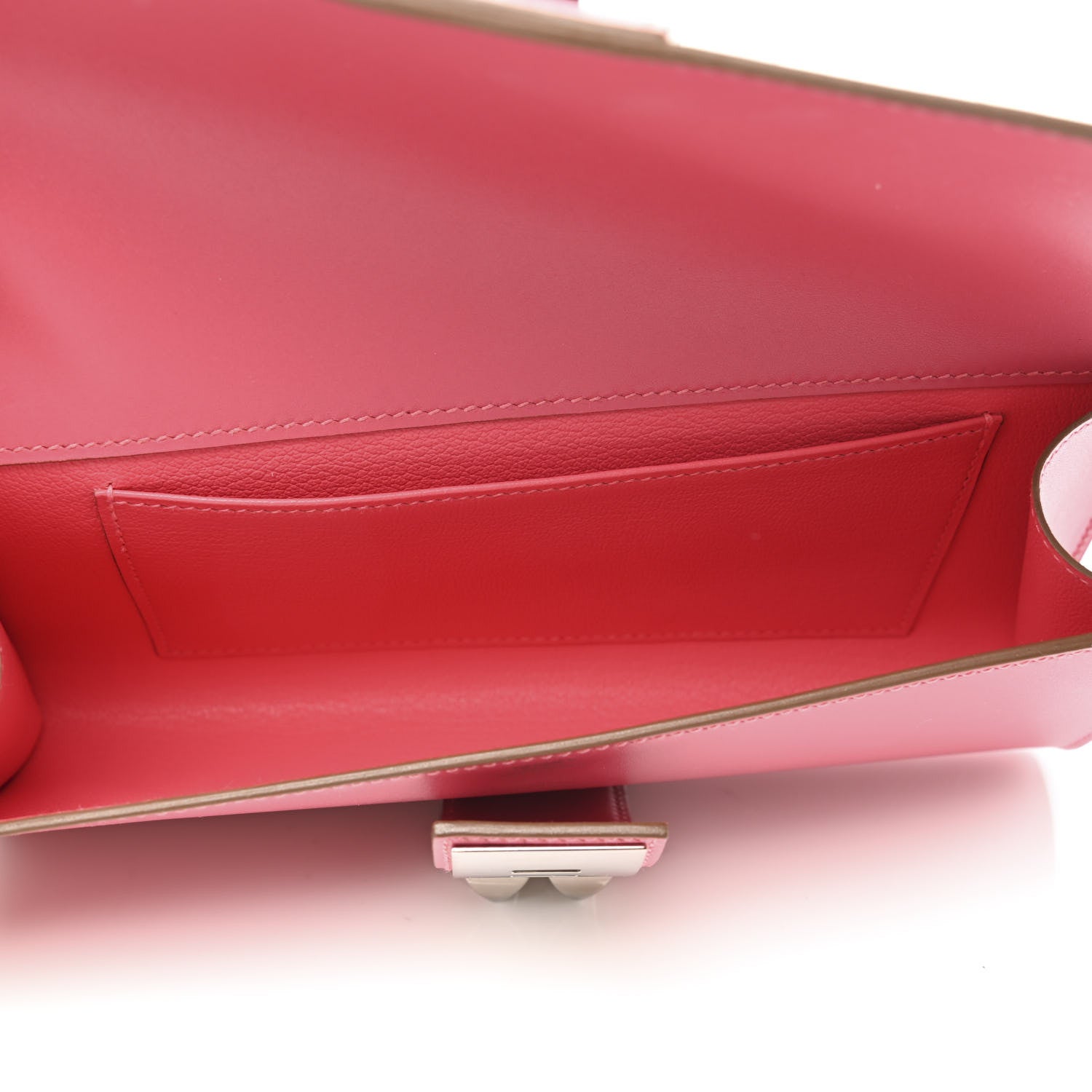 Hermes Tadelakt Medor 23 Clutch Rose Lipstick 5 of 6