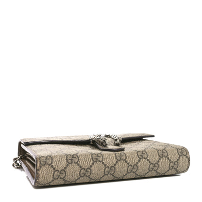 Gucci GG Supreme Monogram Mini Dionysus Chain Wallet Beige Taupe 4 of 10