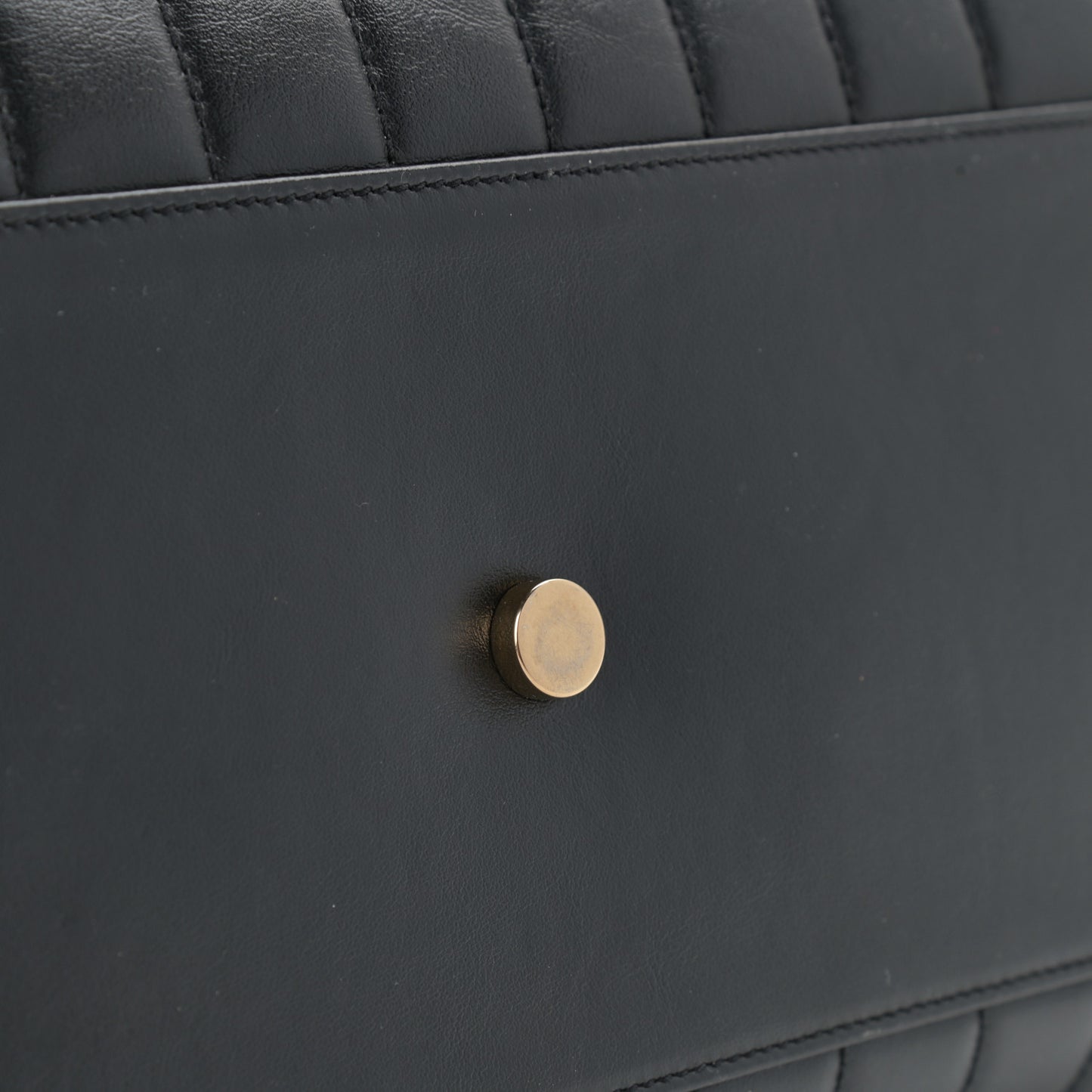Calfskin Y Quilted Monogram Large Loulou Shopper Black