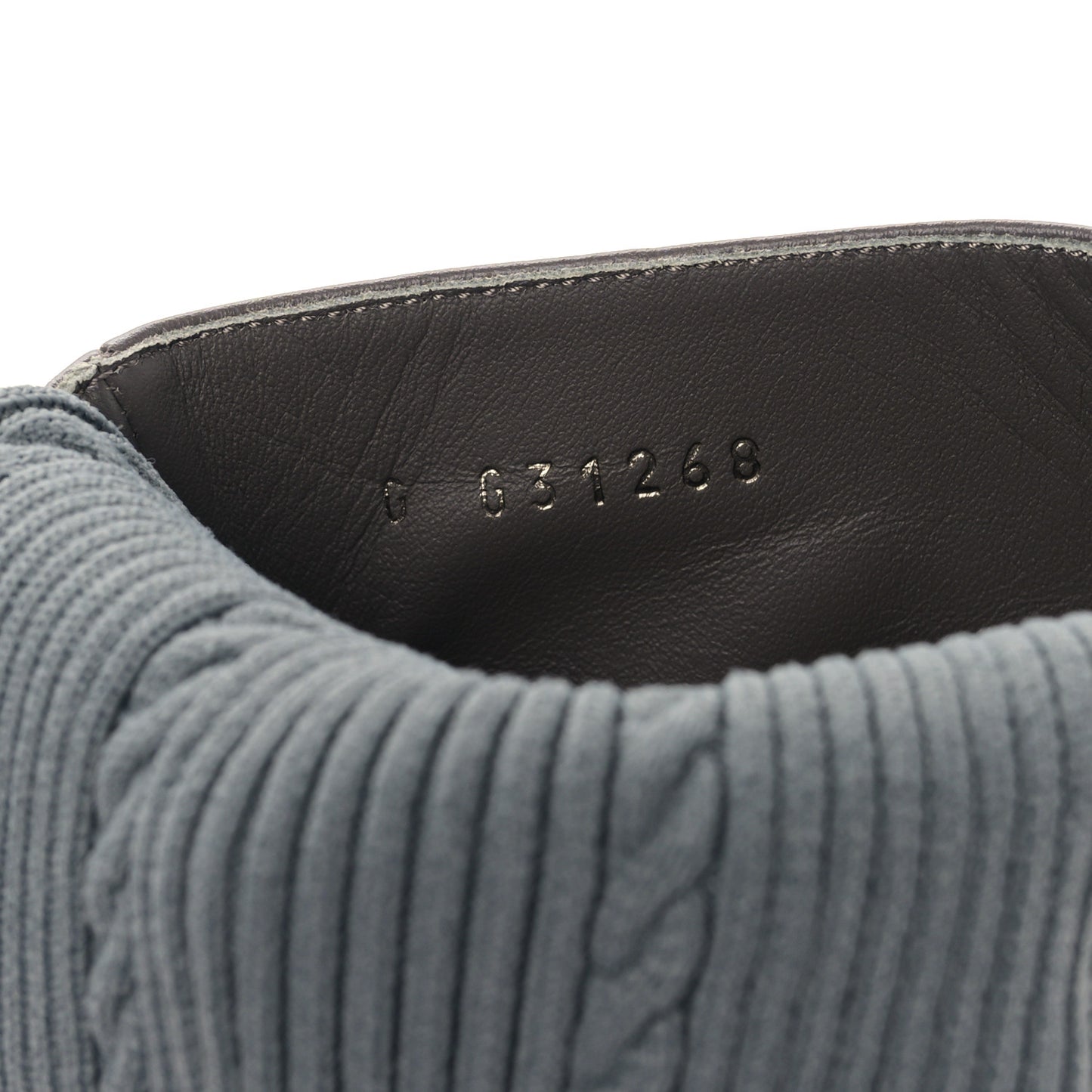 Kangaroo Knit CC Short Booties 38.5 Grey Black