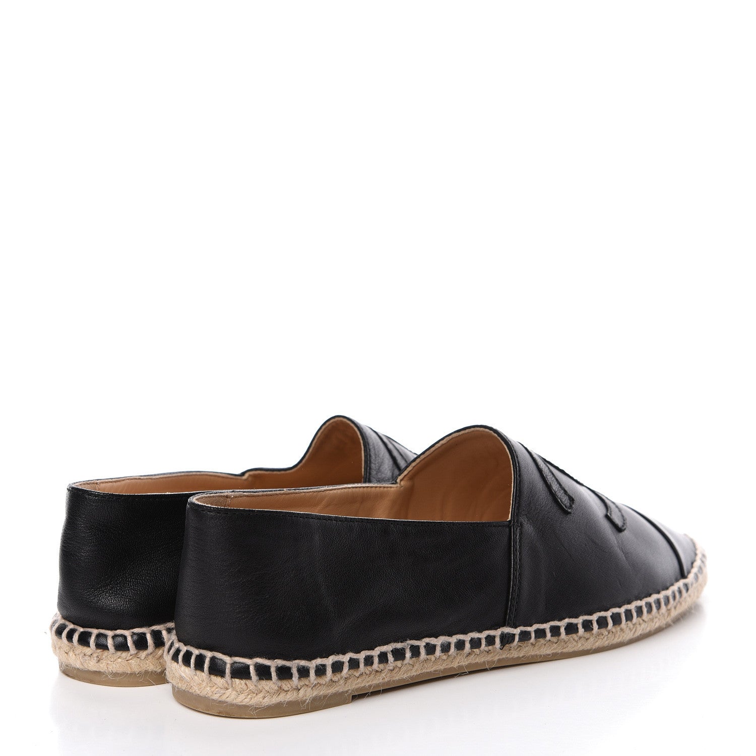 Chanel Lambskin CC Espadrilles 40 Black 4 of 11