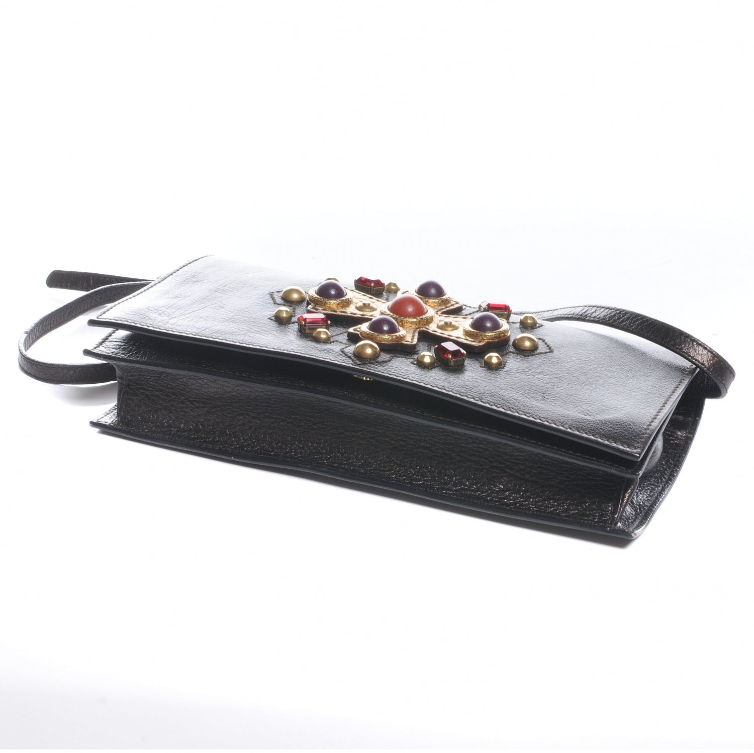 Saint Laurent Leather Byzance Flap Brown 4 of 7