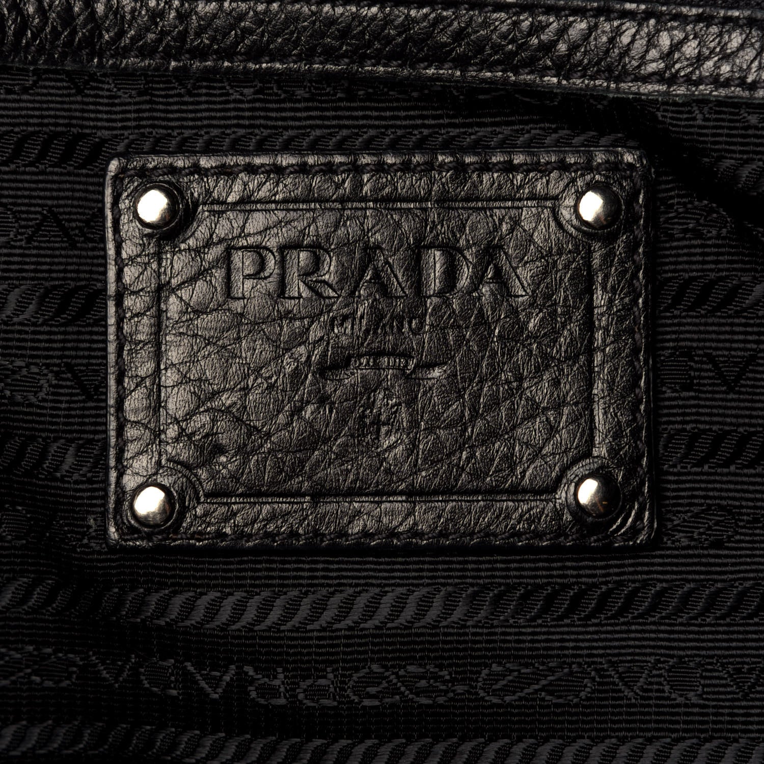 Prada Vitello Daino Hobo Black 5 of 11