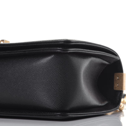 Chanel Caviar Quilted Medium Boy Flap Black 9 of 10