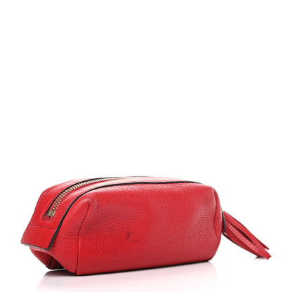 Gucci Pebbled Calfskin Soho Small Cosmetic Case Red 3 of 8