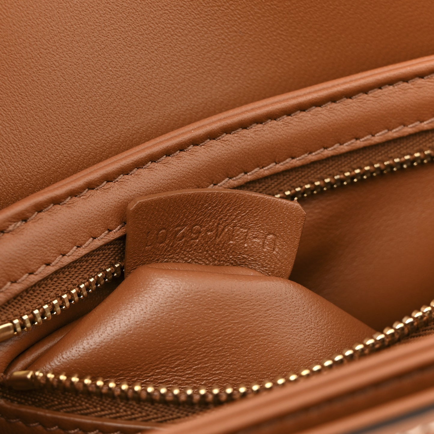 Calfskin Triomphe Canvas Teen Triomphe Bag Tan