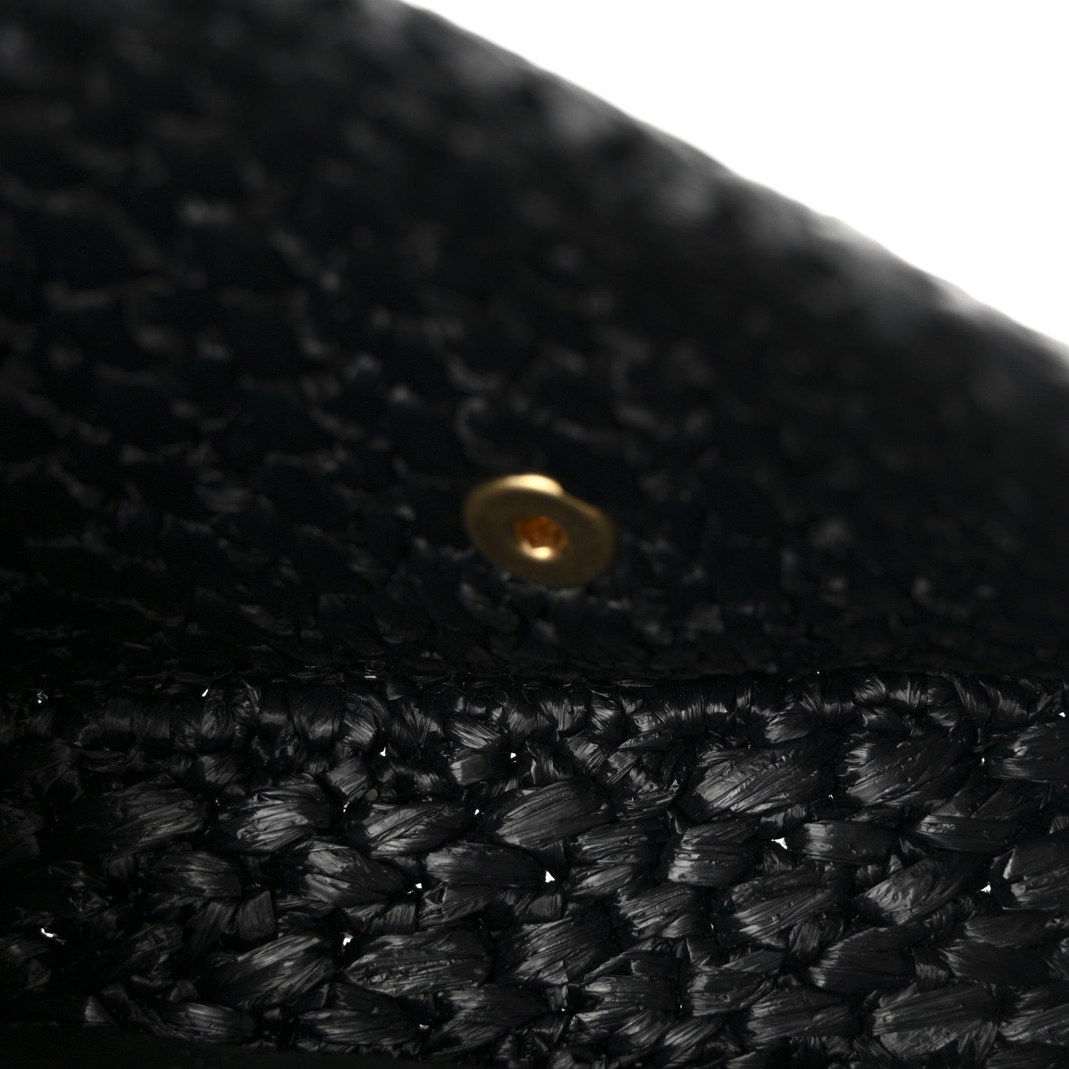 Chanel Raffia Effect Medium Tweedy Flap Bag Black White 5 of 11