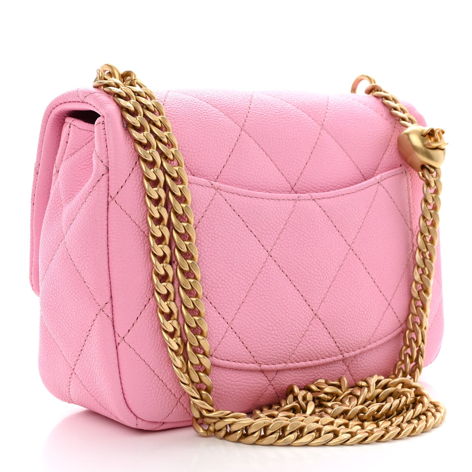 Chanel Caviar Quilted Mini Sweetheart Flap Lilac 3 of 11