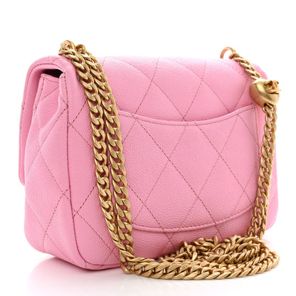 Chanel Caviar Quilted Mini Sweetheart Flap Lilac 3 of 11