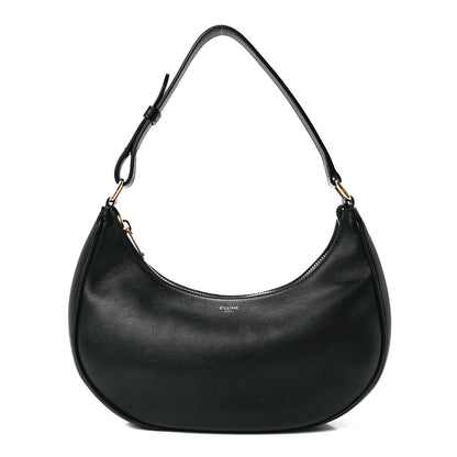Celine Smooth Calfskin Medium Strap Ava Shoulder Bag Black 1 of 11