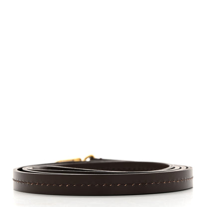 Louis Vuitton Calfskin 12mm Favorite Long Strap Brown 2 of 3