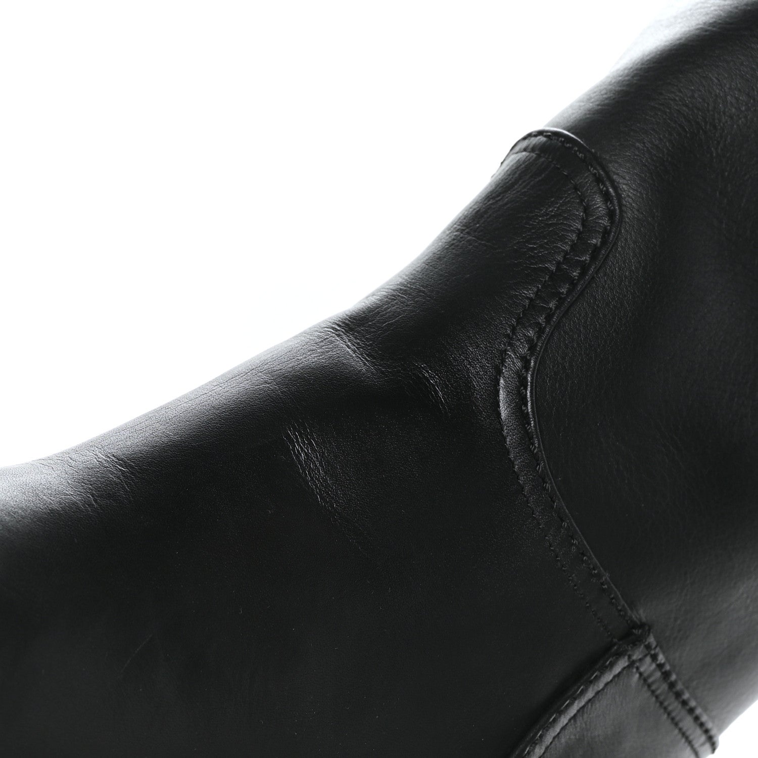 Chanel Calfskin Cap Toe High Boots 40 Black 9 of 9