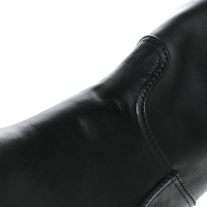 Chanel Calfskin Cap Toe High Boots 40 Black 9 of 9