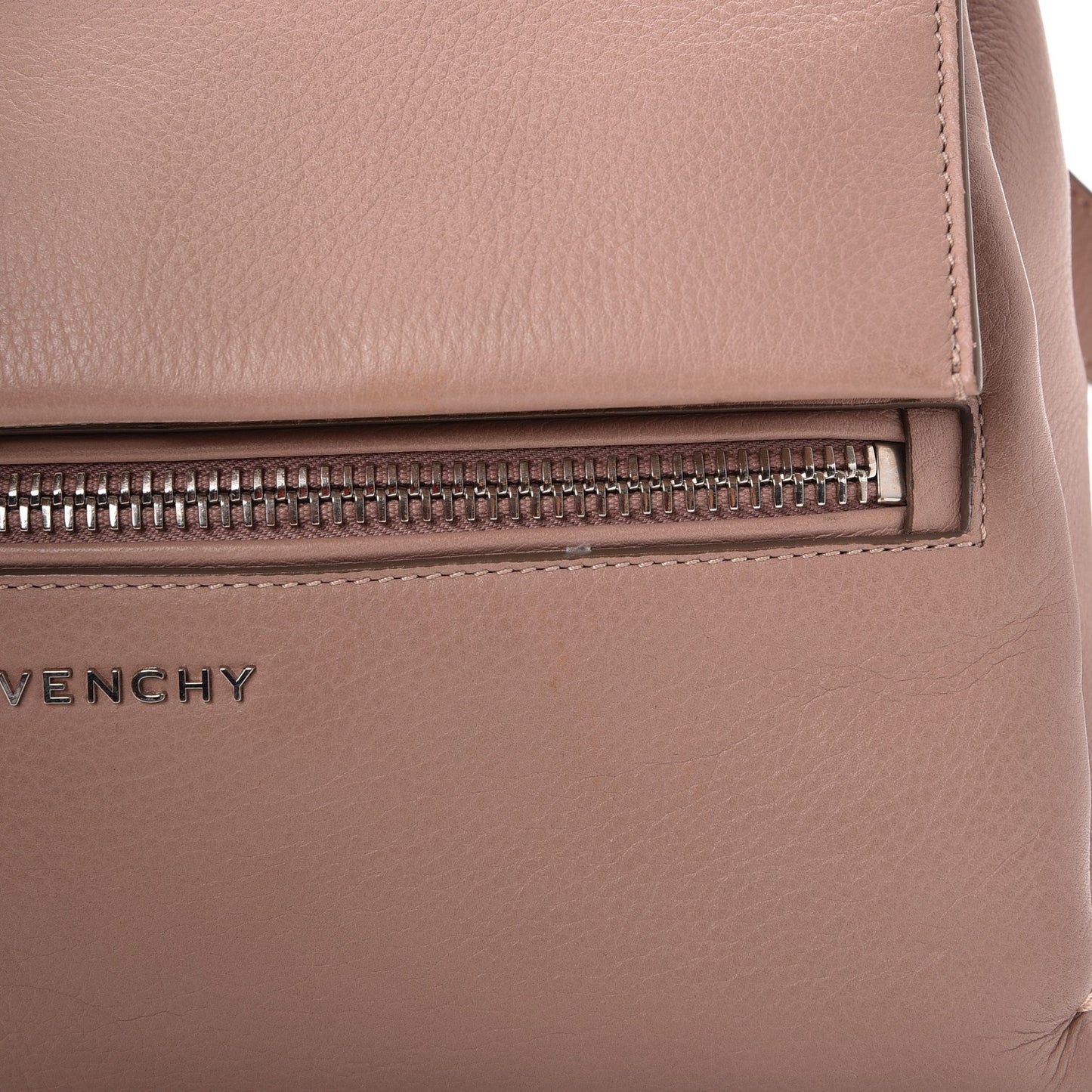 Calfskin Small Pandora Pure Flap Bag Powder Pink