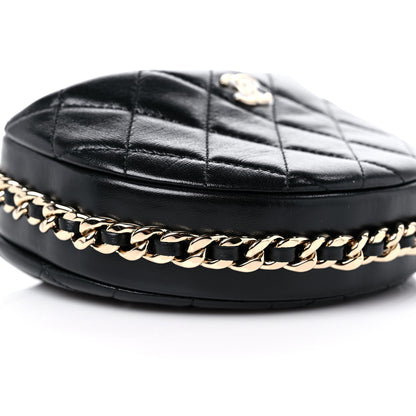 Chanel Quilted Chain Around Pouch Black 8 of 10