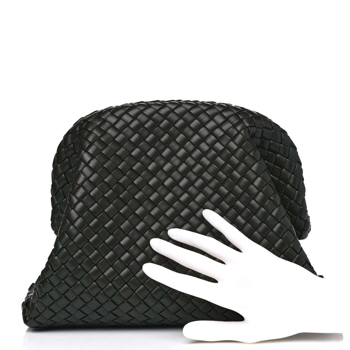 Nappa Intrecciato Padded Clutch Green