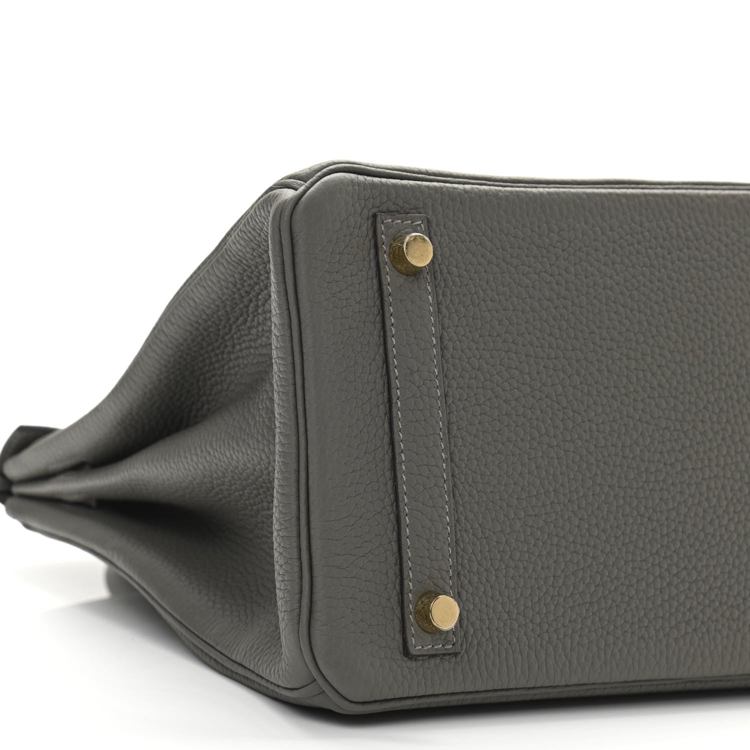 Hermes Taurillon Clemence Birkin 30 Gris Meyer 9 of 11