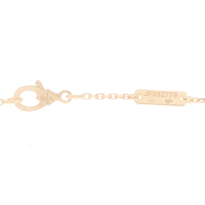Van Cleef & Arpels 18K Yellow Gold Diamond Mini Frivole 3 Flowers Pendant Necklace 4 of 6