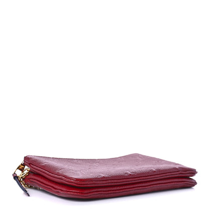 Louis Vuitton Empreinte Double Zip Pochette Cherry Berry 4 of 8