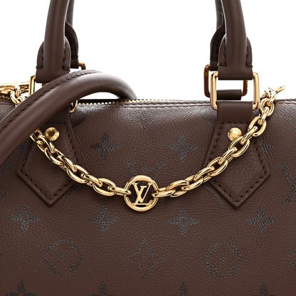 Louis Vuitton Calfskin LV Bliss Speedy Bandouliere 25 Brun 7 of 10