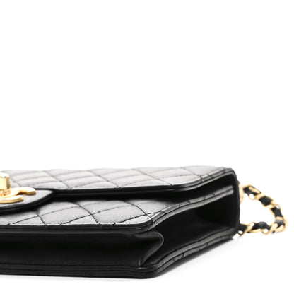 Chanel Goatskin Quilted Small Chic Pearls Flap Black Black 10 of 11