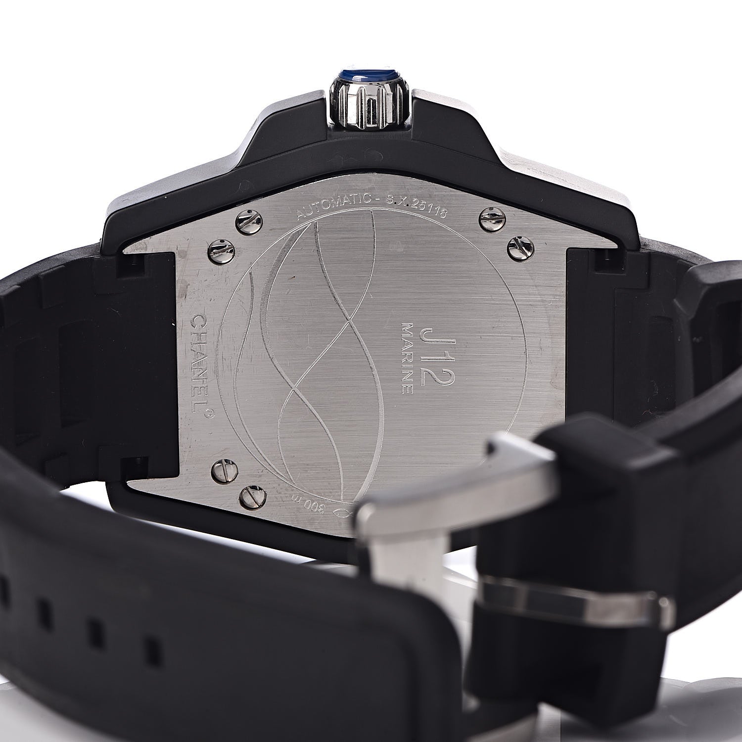 Chanel Stainless Steel Ceramic Rubber 41mm J12 Marine Automatic Watch Black 5 of 8