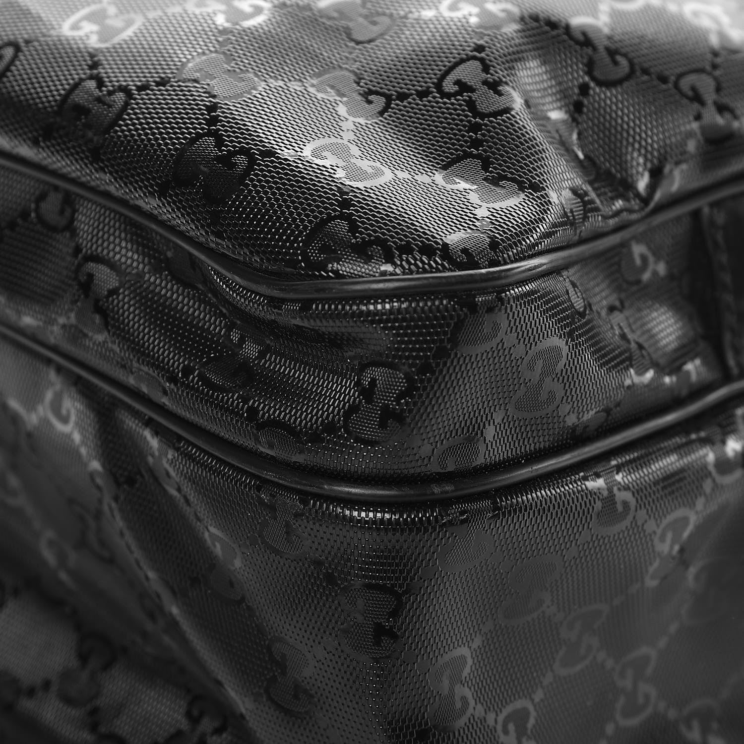 Gucci Imprime Monogram Medium Travel Bag Black 14 of 25