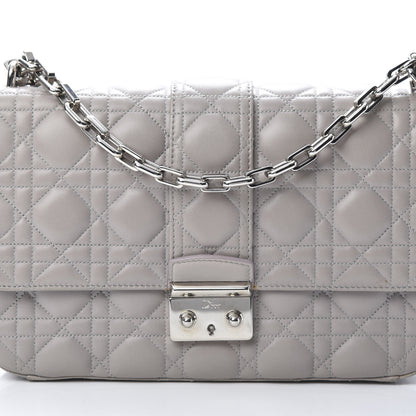 Christian Dior Lambskin Cannage Medium Miss Dior Flap Grey 8 of 18