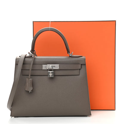 Hermes Epsom Kelly Sellier 28 Etain 11 of 11
