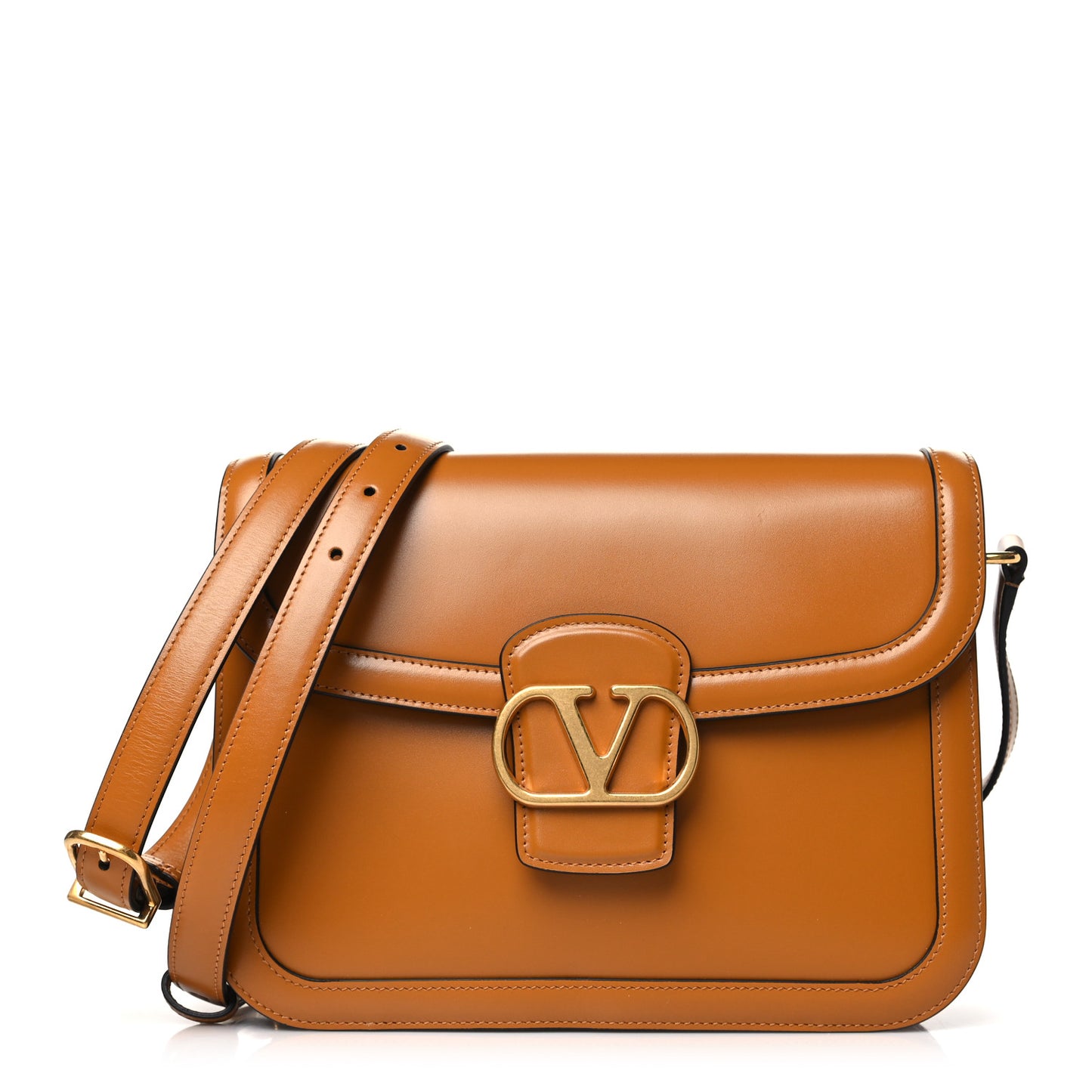 Smooth Calfskin 9to5 Shoulder Bag Tan