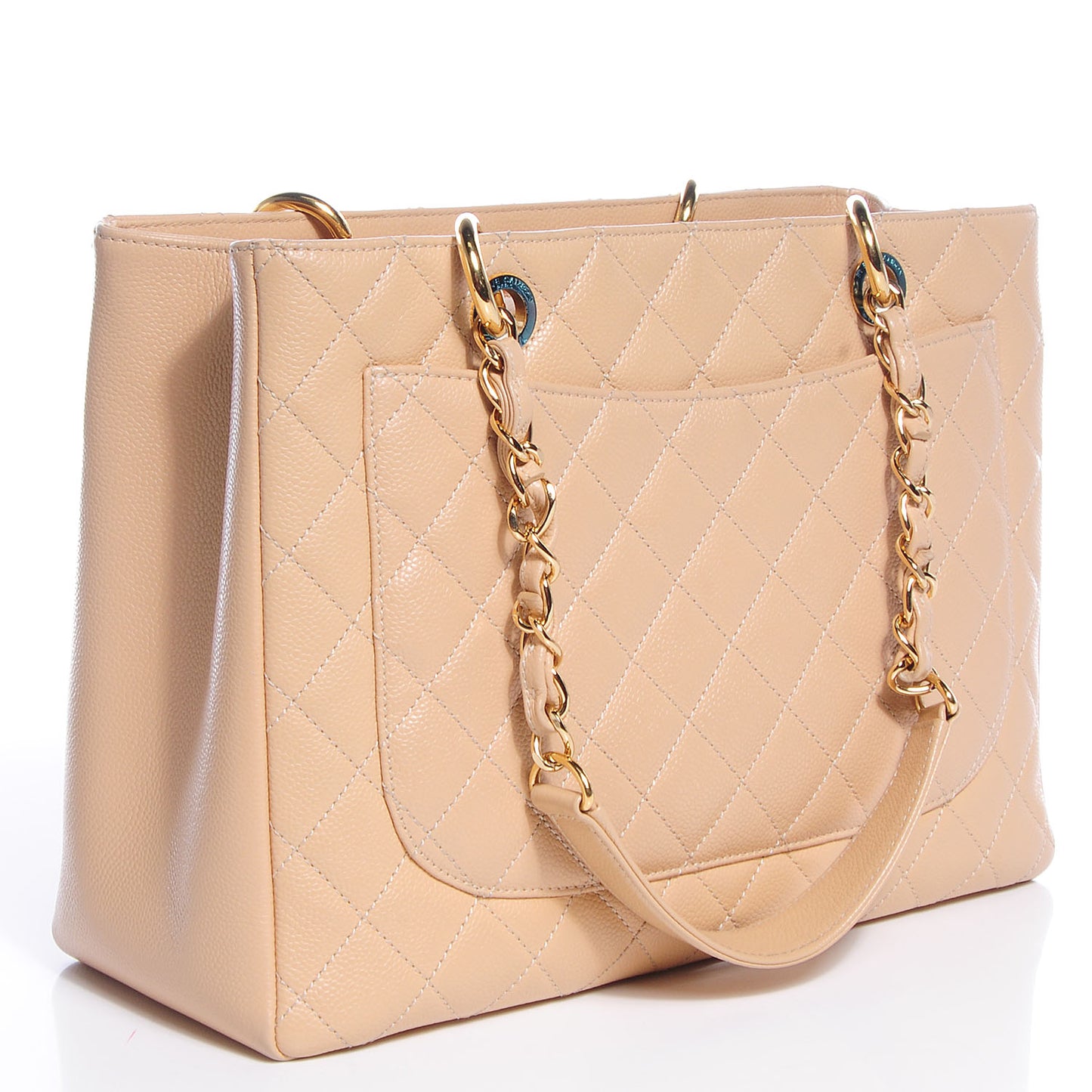 Caviar Grand Shopping Tote GST Beige Clair