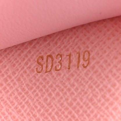 Louis Vuitton Damier Azur Victorine Wallet Rose Ballerine 7 of 7