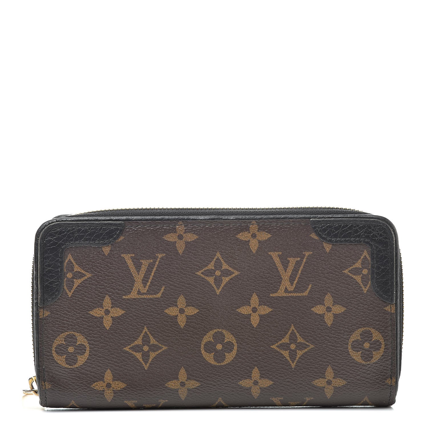 Louis Vuitton Monogram Zippy Retiro Wallet Black 1 of 12