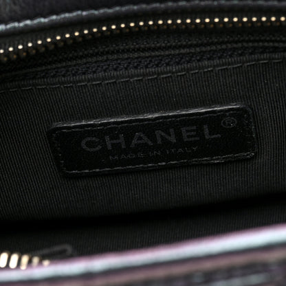 Chanel Iridescent Aged Calfskin Quilted Small Gabrielle Hobo Black 6 of 10
