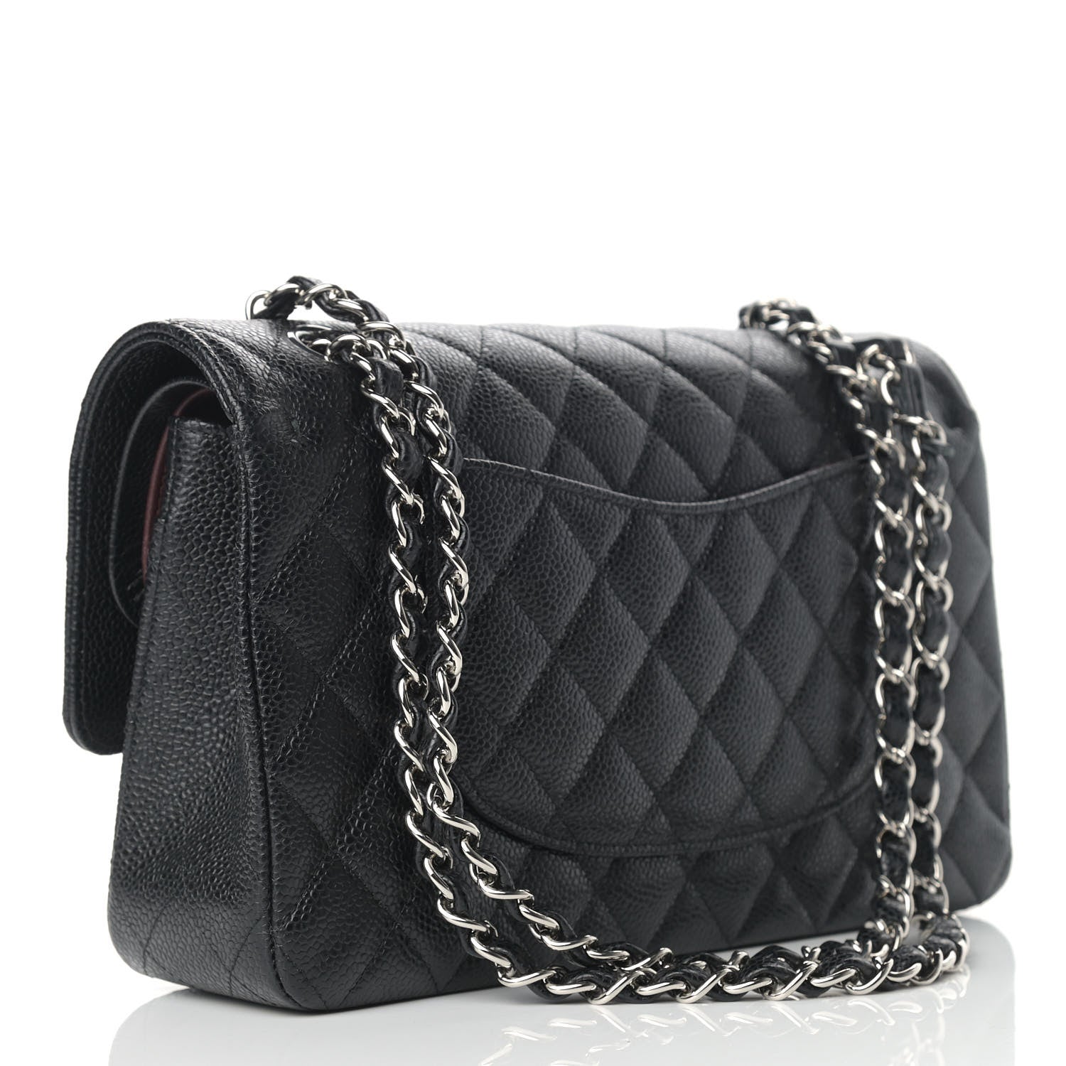 Chanel Caviar Quilted Medium Double Flap Black 3 of 9