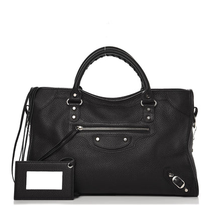 Balenciaga Vibrato Calfskin Classic Hardware City Black 1 of 7