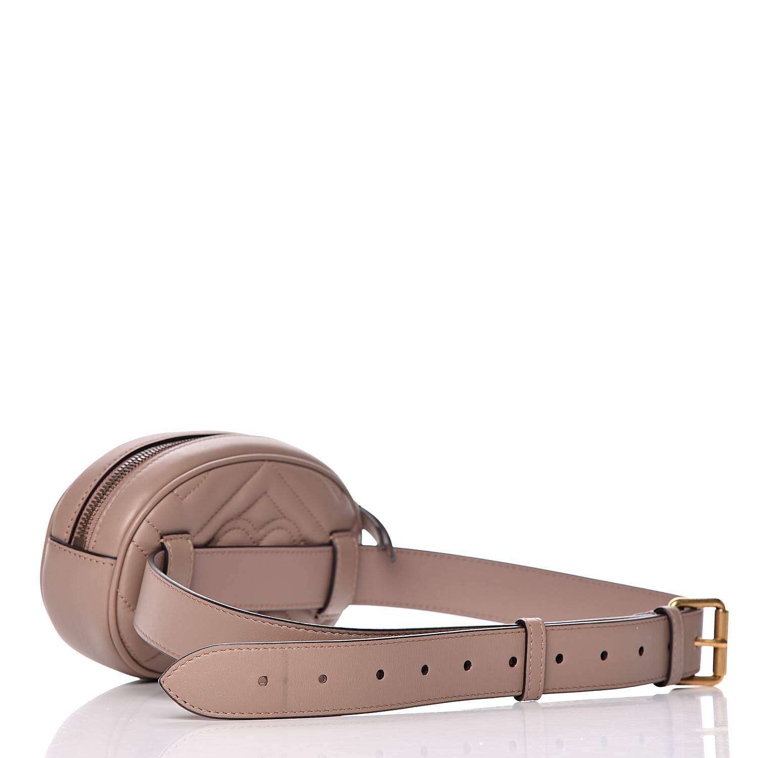 Gucci Calfskin Matelasse GG Marmont Belt Bag 85 34 Porcelain Rose 3 of 9
