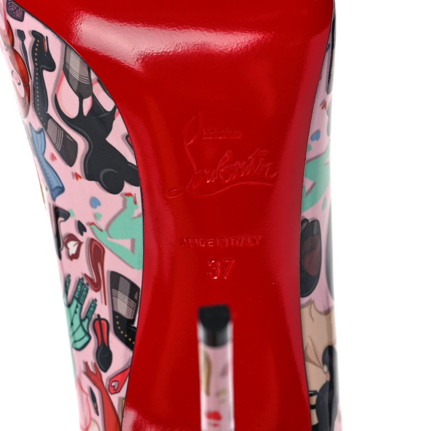 Patent Bored Lin Resille Hot Chick 100 Pumps 37 Poupee Multicolor