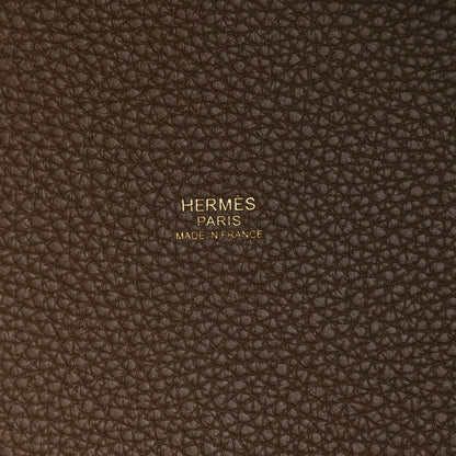 Hermes Taurillon Clemence Picotin Lock 22 MM Etoupe 6 of 12