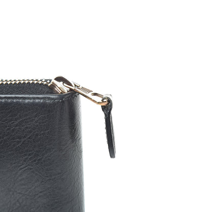 Balenciaga Agneau Giant 12 Rose Gold Hardware Continental Zip Around Wallet Black 11 of 16