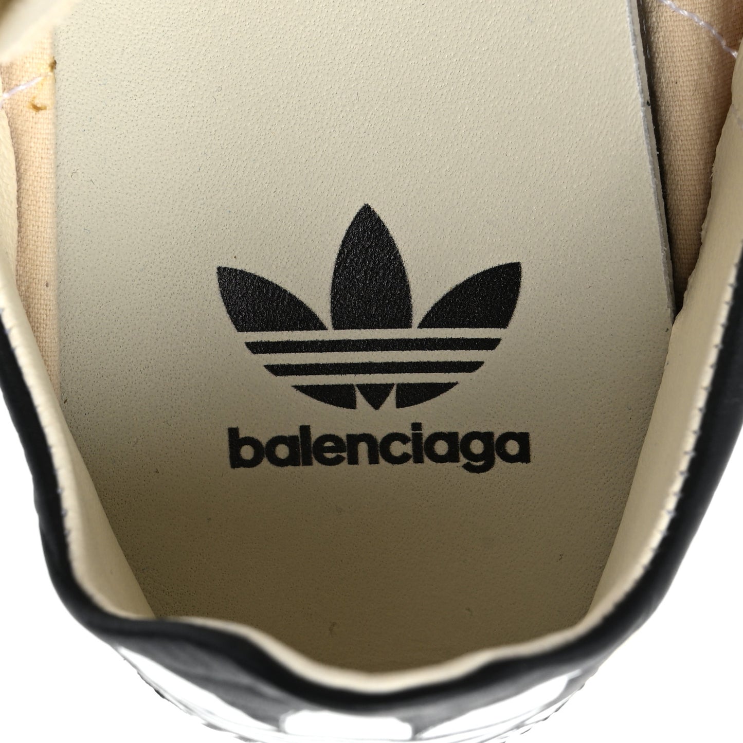 X ADIDAS Calfskin Womens Stan Smith Sneakers 39 Off White Black